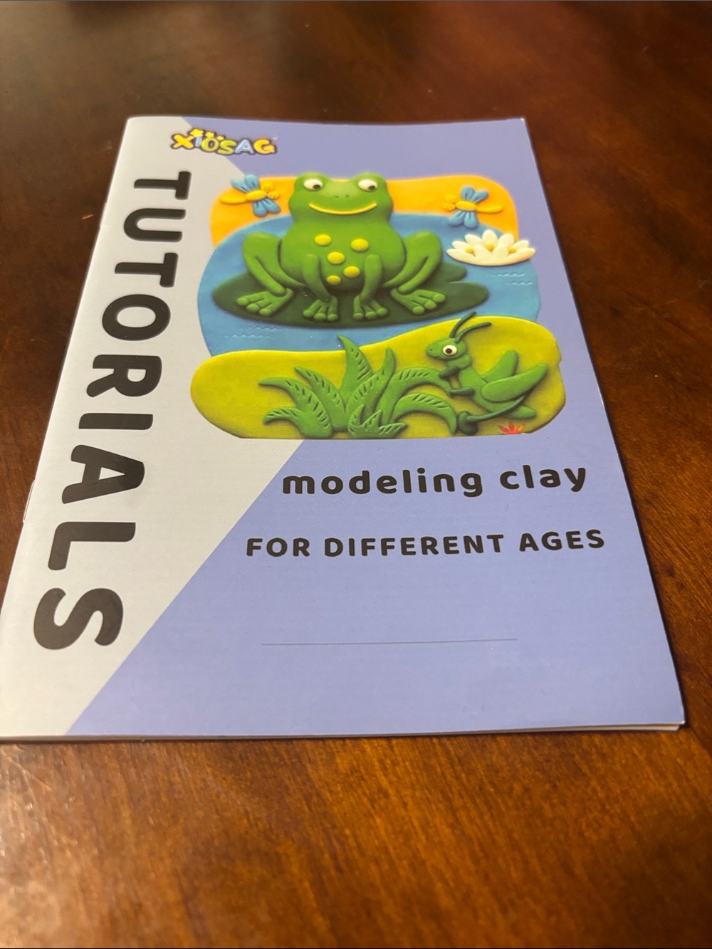 Purple Modeling Clay Tutorial Book for Kids